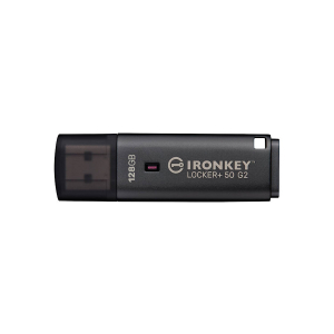 Pamięć USB 3.2 Gen 1 Kingston IronKey Locker+ 50 G2 USB-A AES-256 Encrypted 128GB IKLP50G2/128GB