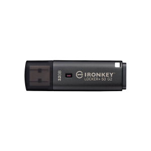 Pamięć USB 3.2 Gen 1 Kingston IronKey Locker+ 50 G2 USB-A AES-256 Encrypted 32GB IKLP50G2/32GB