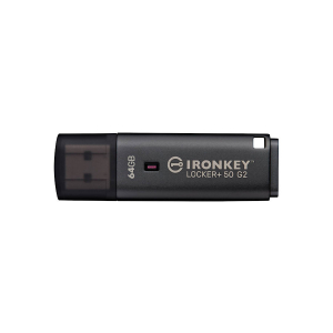 Pamięć USB 3.2 Gen 1 Kingston IronKey Locker+ 50 G2 USB-A AES-256 Encrypted 64GB IKLP50G2/64GB