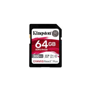 Karta pamięci Kingston Canvas React Plus SD 300/260MB/s SDR2/64GB
