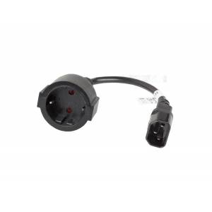 Adapter zasilania do UPS C14 -> gniazdo typ F niemieckie Schuko Lanberg