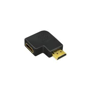 Adapter kątowy HDMI M -> HDMI Ż LogiLink AH0008 płaski