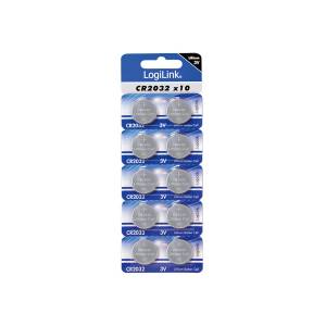 Bateria guzikowa CR2032 Ultra Power lithium 3V LogiLink CR2032B10 10 szt.