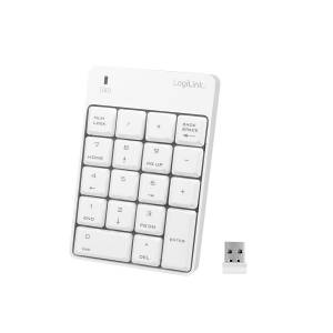 Klawiatura numeryczna USB bezprzewodowa LogiLink ID0186 biała