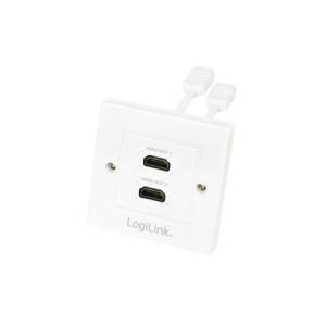 Gniazdo ścienne HDMI x2 LogiLink AH0015