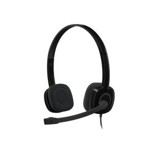 Słuchawki z mikrofonem Logitech H151 czarne