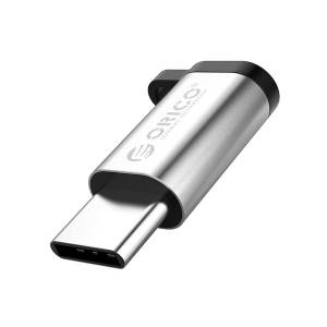 Adapter USB micro -> Typ-C z zawieszką srebrny Orico CBT-MT01-SV-BP