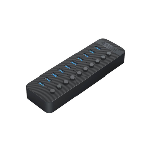 Hub USB-A 3.0 x10 z wyłącznikami portów 5Gbps Orico CT2U3-10AB-EU-BK-BP Hub USB-A 3.0 x10 z wyłącznikami portów 5Gbps Orico CT2U3-10AB-EU-BK-BP