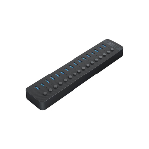 Hub USB-A 3.0 x16 z wyłącznikami portów 5Gbps Orico CT2U3-16AB-EU-BK-BP