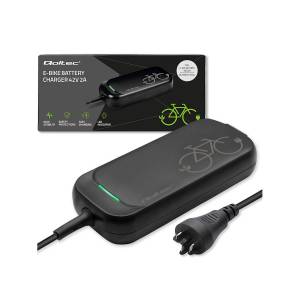 Ładowarka do roweru skutera elektrycznego 36V 42V 2A wtyk Bosch wodoodporna szybka Qoltec 50762