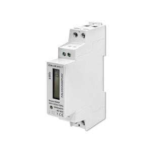 Licznik zużycia energii na szynę DIN jednofazowy 230V LCD 1P Slim Qoltec 50887