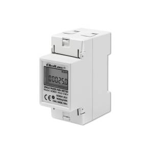 Licznik zużycia energii na szynę DIN jednofazowy 230V LCD 2P Qoltec 50899