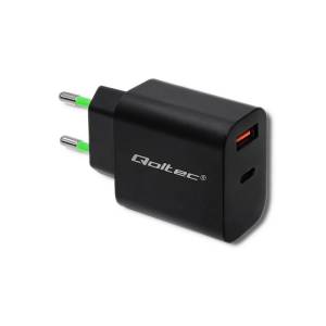 Ładowarka USB A i USB C PowerDelivery QC3.0 18W Qoltec 51713