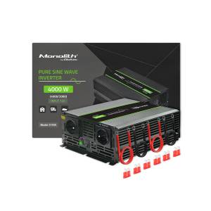 Przetwornica napięcia Monolith 2000W / 4000W 12V na 230V Czysty Sinus Qoltec 51935