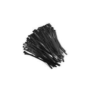 Opaski zaciskowe wielorazowe 100szt 7.2*200mm Nylon66 UV czarne Qoltec 52227