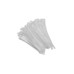 Opaski zaciskowe wielorazowe 100szt 7.2*250mm Nylon66 UV białe Qoltec 52230