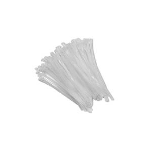 Opaski zaciskowe wielorazowe 100szt 7.2*300mm Nylon66 UV białe Qoltec 52232