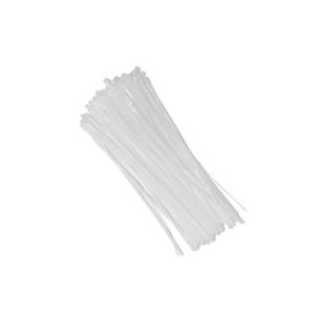 Opaski zaciskowe wielorazowe 100szt 7.2*350mm Nylon66 UV białe Qoltec 52234