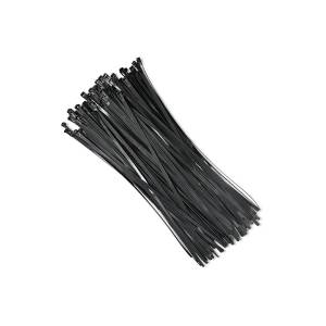 Opaski zaciskowe wielorazowe 100szt 7.2*450mm Nylon66 UV czarne Qoltec 52237