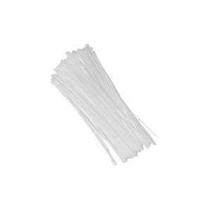 Opaski zaciskowe wielorazowe 100szt 7.2*450mm Nylon66 UV białe Qoltec 52238