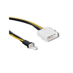 Adapter zasilania molex żeński - 3-pin męski do wentylatora 0,18m Qoltec 53061
