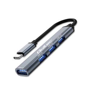 Hub USB-C 3.1 USB 2.0 x3 USB 3.0 x1 Qoltec 53792