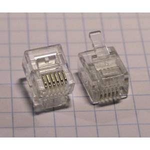 Wtyk modularny RJ12 6p6c 100szt