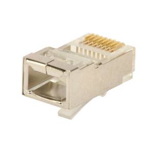 Wtyk modularny RJ45 8p8c na drut  10szt ekranowany