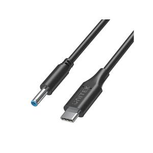 Kabel zasilający 65W HP USB-C na 4.5x3.0 mm Unitek C14117BK-1.8M