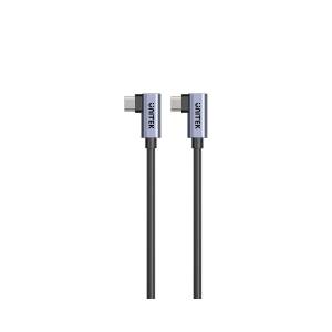 Kabel USB-C -> USB-C kątowy 0,5m PD 100W Unitek C14147ABK01-0.5M