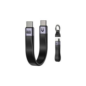 Kabel USB-C - USB-C USB4 40 Gb/s PD 240W 8K 13cm w formie breloka Unitek C14179ABK01-0.13M Kabel USB-C - USB-C USB4 40 Gb/s PD 240W 8K 13cm w formie breloka Unitek C14179ABK01-0.13M