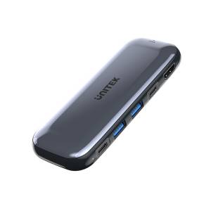 Hub USB-C -> USB 3.1 x2 USB-C x2 10Gbps PD 100W slot M.2 HDMI 4K Unitek D1046A