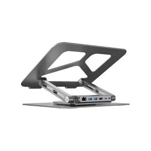 Podstawka pod laptop składana obrotowa USB-C HDMI PD 100W Unitek D1109A