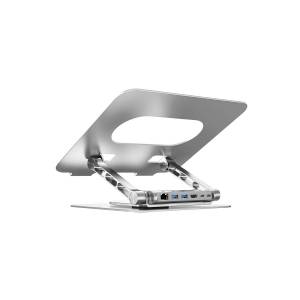 Podstawka pod notebooka z odłączanym hubem USB-C HDMI 4K PD 100W Unitek D1109B01