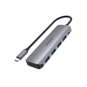 Hub USB-C -> USB 3.1 x4 plus USB micro Unitek H1107A aktywny