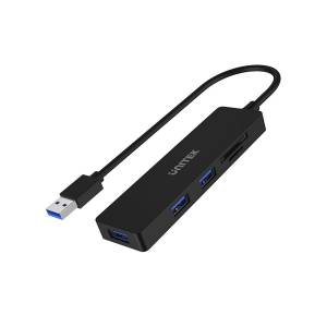 Hub USB 3.1 x3 + czytnik micro SD Unitek H1108A