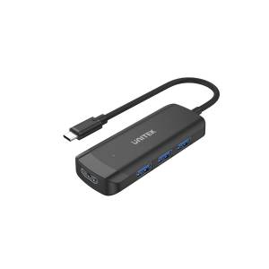 Hub USB-C -> USB x3 HDMI 4K Unitek H1110B
