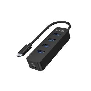 Hub USB-C -> USB 3.1 x4 10W Unitek H1117B aktywny