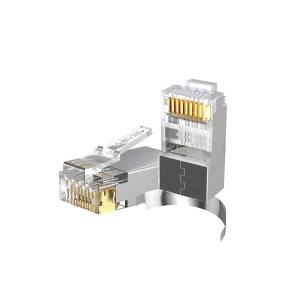 Wtyk modularny RJ45 8p8c przelotowy kat.7 50szt ekranowany Unitek OT1094ATP01