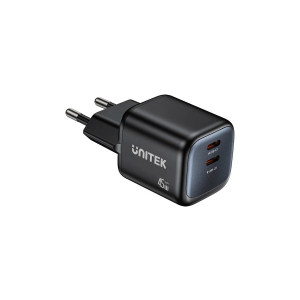 Ładowarka sieciowa GaN USB-A 2x USB-C PD 45W PD 3.0 QC Unitek P1129ABK01-EU