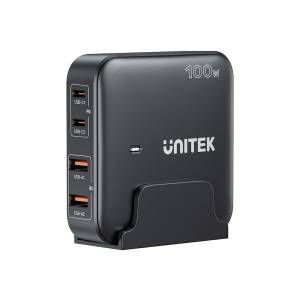 Ładowarka sieciowa GaN USB-A x2, USB-C x2 PD 100W Unitek P1229ABK01-EU czarna