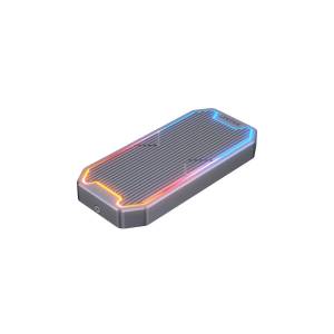 Obudowa SSD M.2 PCIe/NVMe/SATA USB USB C 10Gbps RGB Unitek S1210B