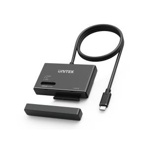 Konwerter USB-C -> SATA III 2,5/3,5'' dyski M.2 Unitek S1232A01-EU zasilacz