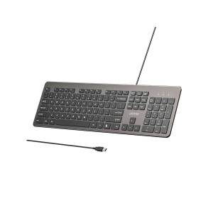 Klawiatura SlimTap biurowa USB-A Unitek T052AGY01-US