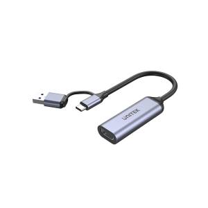 Wideo grabber 4K HDMI 1.4b USB Typ C / USB A, Unitek V1167A