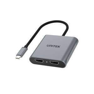 Adapter USB-C -> 2x HDMI 2.0 4K 60Hz MST Unitek V1404B