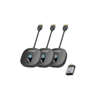 Transmiter bezprzewodowy nadajnik + 2 odbiorniki HDMI 1080p Unitek V1711ABK01 Transmiter bezprzewodowy nadajnik + 2 odbiorniki HDMI 1080p Unitek V1711ABK01
