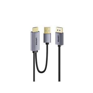 Kabel HDMI do Displayport z zasilaniem USBA 4K@60Hz 1,8m Unitek V1714AGY01