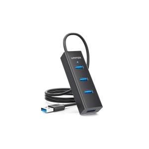 Hub USB-A -> USB-A x4 zintegrowany kabel 1,2m aktywny Unitek Y-3089V01