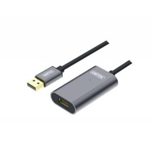 Kabel USB 2.0 A-A przedłużacz 10m aktywny Unitek Y-272